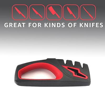 ANAZO Knife sharpener, Knife sharpening, Kitchen Blade and Scissors  Sharpening Tool, Handheld Knife Sharpeners for Kitchen Knives and pocket  Knife, Really Works for Ceramic and Steel Knives. - Yahoo Shopping