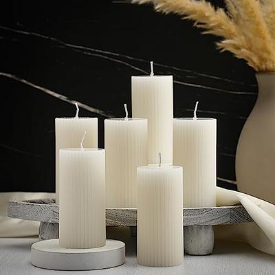 MTLEE 6 Pcs Ribbed Pillar Candles 2x4'' Sage and Salt Scented Candle  Minimalist Decorative Candles Column Modern Soy Wax Home Decor Aesthetic  House Warming Room Decor for Bedroom Wedding (White) - Yahoo Shopping