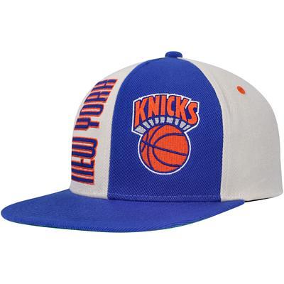 Men's Mitchell & Ness Blue New York Knicks NBA 75th Anniversary What The? Snapback  Hat