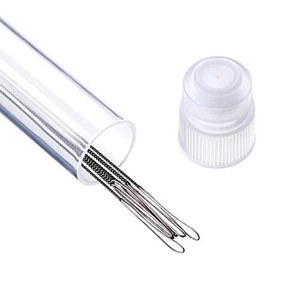  PP OPOUNT 2 Pieces Large Eye Curved Beading Needles