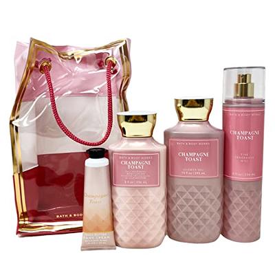 Bath and Body Works CHAMPAGNE TOAST Gift Bag Set - Body lotion - Shower Gel  and Fine Fragrance Mist Plus a Shea Butter Hand Cream arranged inside a  transparent gift bag - Yahoo Shopping