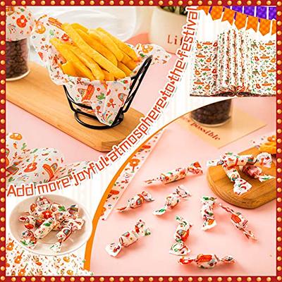 100Pcs Wax Paper Sheets for Food, Parchment Paper, Sandwich Wrapping Paper,  Bask