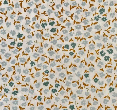 Dusty Fall Floral Fabric by the Yard. Watercolor Florals, Burgundy