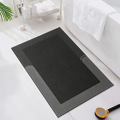 DEXI Bathroom Water Absorbent Rug Rubber Door Mats Diatom Mud Floor Mat  Carpet Anti Slip Diatomite Bath Mat