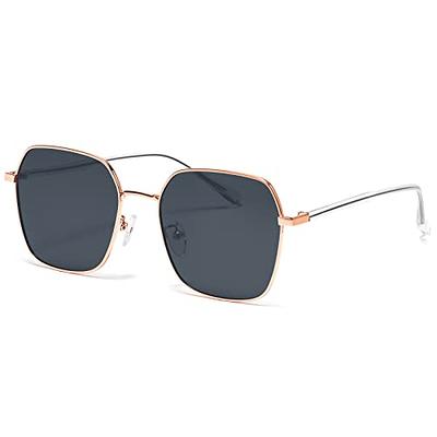  kimorn Rectangle Sunglasses for Women Men Trendy Retro Fashion  Sun Glasses 90's Vintage Square Frame K1200 (Black Frame Blue Lens, 65) :  Clothing, Shoes & Jewelry