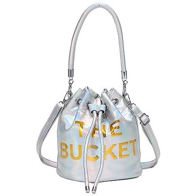 JQAliMOVV Women's Mini Leathe Bucket Bag