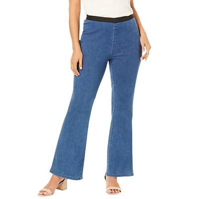 Plus Size Blue Denim Jeggings High Rise, You + All