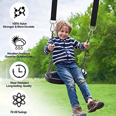 Werfeito Tree Swing Hanging Straps Kit (Set of 2) - 3FT/8FT/10FT/20FT/30FT Heavy  Duty Tree Swing Straps Holds 5000 lbs, Easy & Fast Installation for All  Types of Swings and Hammocks(30 FT) 