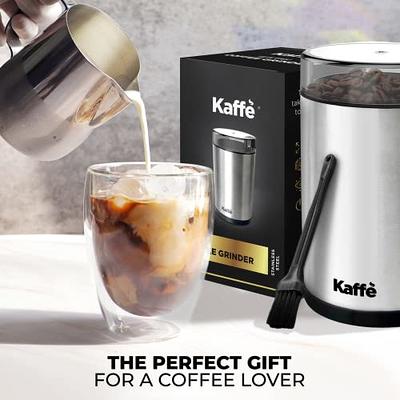 Kaffe Coffee Grinder Electric - Spice Grinder w/Cleaning Brush