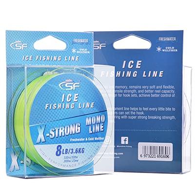 SF 3LB/1.3KG 330YD/300M X-Strong Ice Monofilament Fishing Line with Spool Mono  Line Fishing Wire Freshwater, Clear - Yahoo Shopping