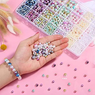 600pcs 4mm Glass Seed Beads - Simple Yellow Colored Small Beads With Holes,  Suitable For Women's Diy Bracelet, Necklace, Jewelry Making Pendants