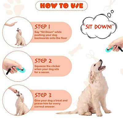 Dog Training Clicker& Whistle Pet Puppy Positive Reinforcement Training Tool