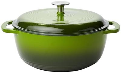 Martha Stewart Collection Green Enameled Cast Iron Round 6-Qt. Dutch Oven,  Created for Macy's - Macy's