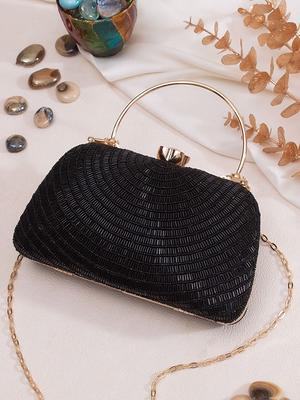 Minimalist Evening Envelope Clutch Chain Shoulder Bag Suede Purse