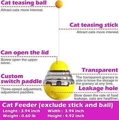 Cat Treat Dispenser Toy - Cat Feeder Toy, Cat Treat Toy, Treat Dispensing  Cat Toy, Cat Ball Treat Dispenser, Cat Toy Food Ball, Cat Dispenser Toy