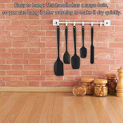 Tovolo 5-Pc. Flex-Core Wood-Handle Kitchen Spatula Set - Charcoal