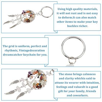 Pk Four 20pcs Circle Flower Charm Keychain