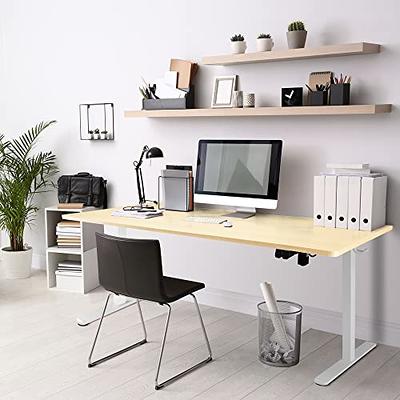 Furmax Electric Height Adjustable Standing Desk Large 55 x 24 Inches Sit  Stand Up Desk Home Office Computer Desk Memory Preset with T-Shaped Metal