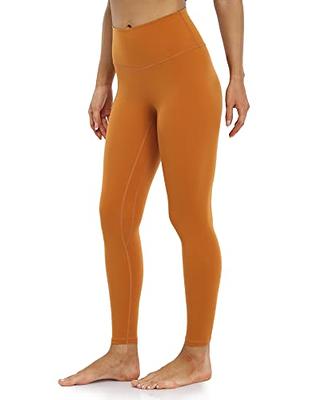YUNOGA Women's Ultra Soft High Waisted Seamless Leggings Tummy Control Yoga  Pants (XS, Honey Ginger) - Yahoo Shopping