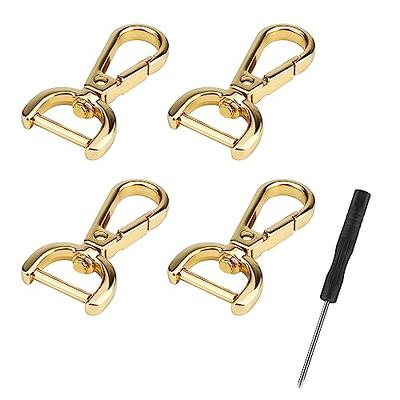 4pcs Snap Hook Swivel Clasp, 0.8in D-Rings Swivel Snap Hooks with