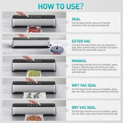 Food Vacuum Sealer Automatic Air Sealing System