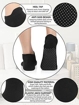 6 Pairs Non-slip Grip Socks For Yoga, Pilates, Hospital, Anti-skid