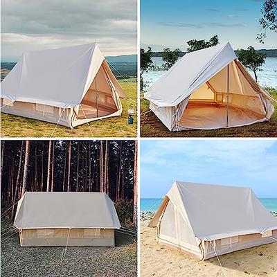 4-6 Person Inflatable Cabin Camping Tent with Canopy, Picnic Blanket -  Waterproof, Easy Setup