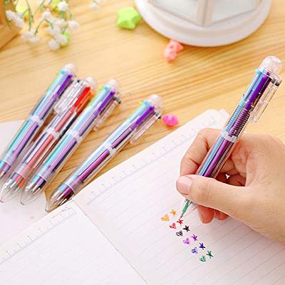  Mluchee 24 Pack Multicolor Ballpoint Pens All In One 0.5mm  6-in-1, Back to School Pens, Fun Pens for Kids Party Favors, Retractable  Ballpoint Rainbow Color Pens : Office Products