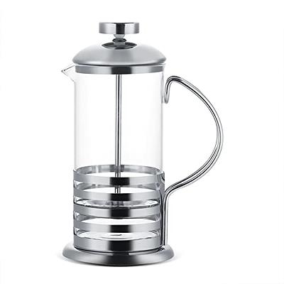 Oggi 3 Cup Borosilicate Glass French Press (Brick Red)