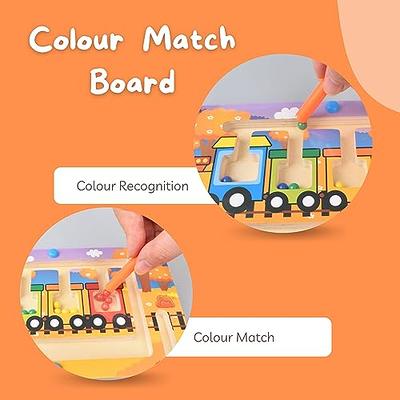 Miliocry Magnetic Color Maze - Wooden Board Puzzles Toddler Activities  Counting Matching Games Montessori Fine Motor Skills Toys (Train) - Yahoo  Shopping