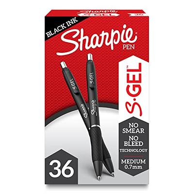 Sharpie S-gel Retractable Gel Pen Medium Point Black Ink Dozen