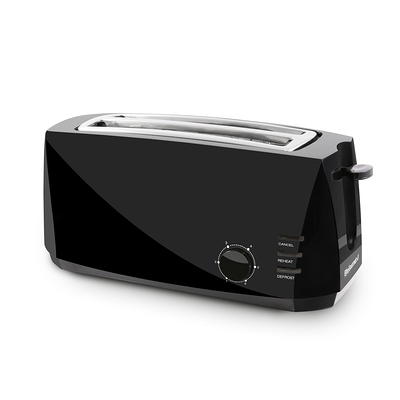 Salton Digital Long Slot 4 Slice Toaster, Stainless Steel