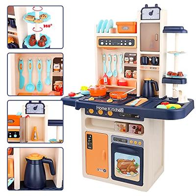 Kitchen Toys Imitated Chef Light Music Pretend Cooking Food Play Dinnerware  Set Safe Cute Children Girl Toy Gift Fun Game Toy Kitchen Sink with