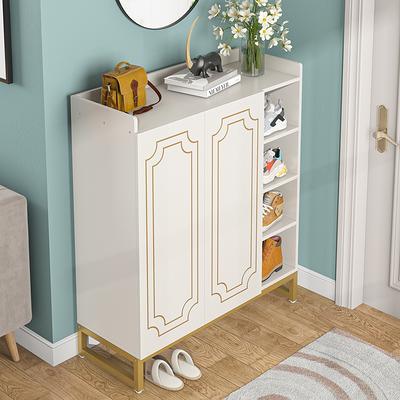 Shoe Cabinet with Doors, Shoes Storage Cabinet for Entryway, Shoe Rack  Organizer, White - Yahoo Shopping