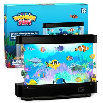  Playlearn Mini Aquarium Artificial Fish Tank with