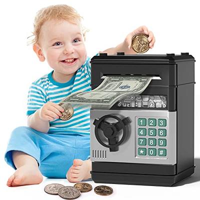 Wooden Money Box Coin Jar Kids Girl Baby Gifts Holder Cash Small