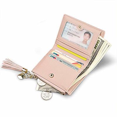 Small Wallet for Women Bifold Leather Mini Purse Credit Card Holder Short  Wallet