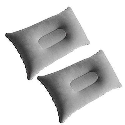 Inflatable Lumbar Support Pillow Blow Up Travel Back Cushion Support for  Grey