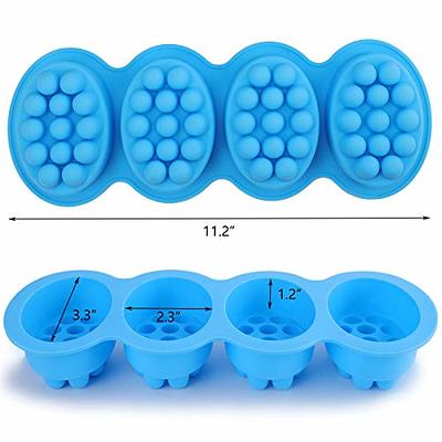  Moukiween Flower Soap Molds Silicone-2PCS 4 Cavities