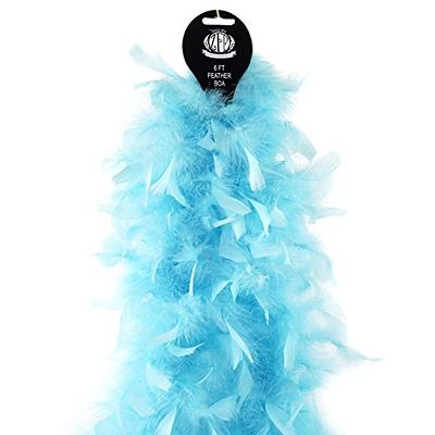 ZUCKER Turkey Feather Chandelle Boa - (72 Inch) Medium Weight Feather Boas  for Party- Roaring 20's Costume, Mardi Gras Boa Light Turquoise - Yahoo  Shopping