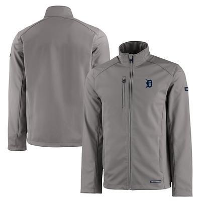 Detroit Tigers Cutter & Buck Evoke Hybrid Eco Softshell Recycled Full-Zip  Hoodie - Gray