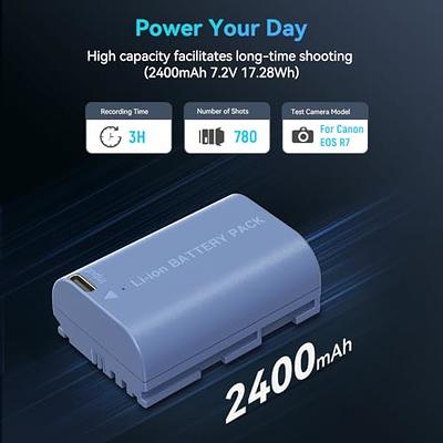 SMALLRIG NP-FZ100 2400mAh Camera Replacement Battery for Sony A7R V, A7 IV,  A7S III, USB-C 2.5H Fast Charging Camera Battery for A7R IV, A7R III, A7