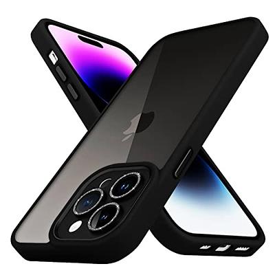 XClear for iPhone 14 Pro Max Phone Case Screen Protector [Premium Bundle]  [Military Grade Drop Tested] [Not Yellowing Bumper] - Clear/Black Case + 3