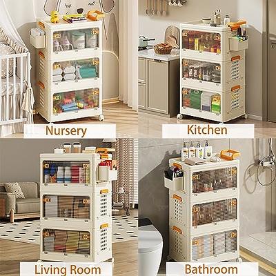  KLONVS Storage Bins with Lids, Stackable Storage Bins