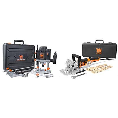 WEN 8.5 Amp Plate and Biscuit Joiner with Case and Biscuits JN8504 - The  Home Depot