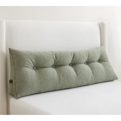 WOWMAX Headboard Wedge Reading Pillow Back Support Linen - Yahoo