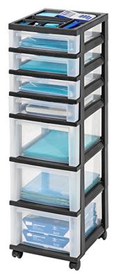 IRIS USA Craft Organizers and Storage, Rolling Storage Cart for Classroom  Supplies, Storage Organizer for Art Supplies, Drawer Top Organizer for  Small Parts, 7 Drawers, Black - Yahoo Shopping