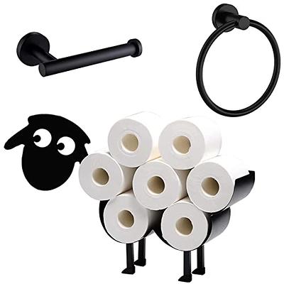 Delta Free Standing Toilet Paper Holder with Storage Shelf and Extra Roll  Holder in Matte Black - Yahoo Shopping