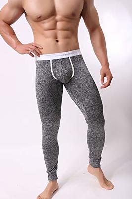 Mens See-through Tight Leggings Low Rise Bulge Pouch Long Trousers