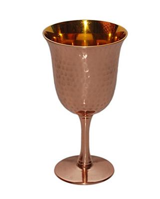 Set of 2, Copper Tone Martini Glasses, Elegant Metallic Plated Drinking  Glass for Cocktail Party or Special Event